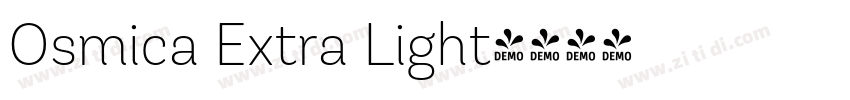 Osmica Extra Light字体转换